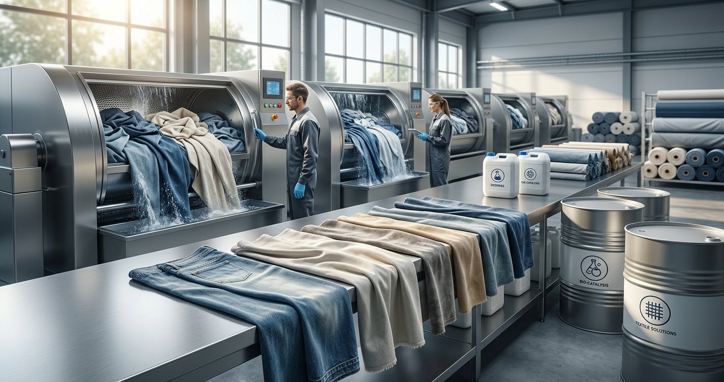 enzyme softening finishing